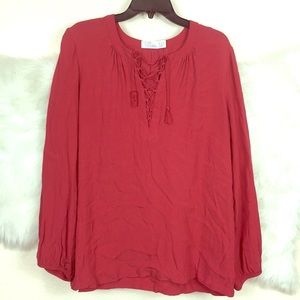 Time and True long sleeve blouse size XL